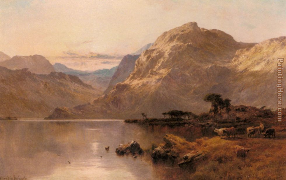 Crafnat, North Wales painting - Alfred de Breanski Crafnat, North Wales art painting